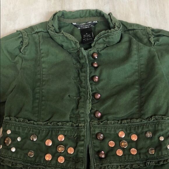 G-unit girls army green blazer size 8 - Picture 2 of 7